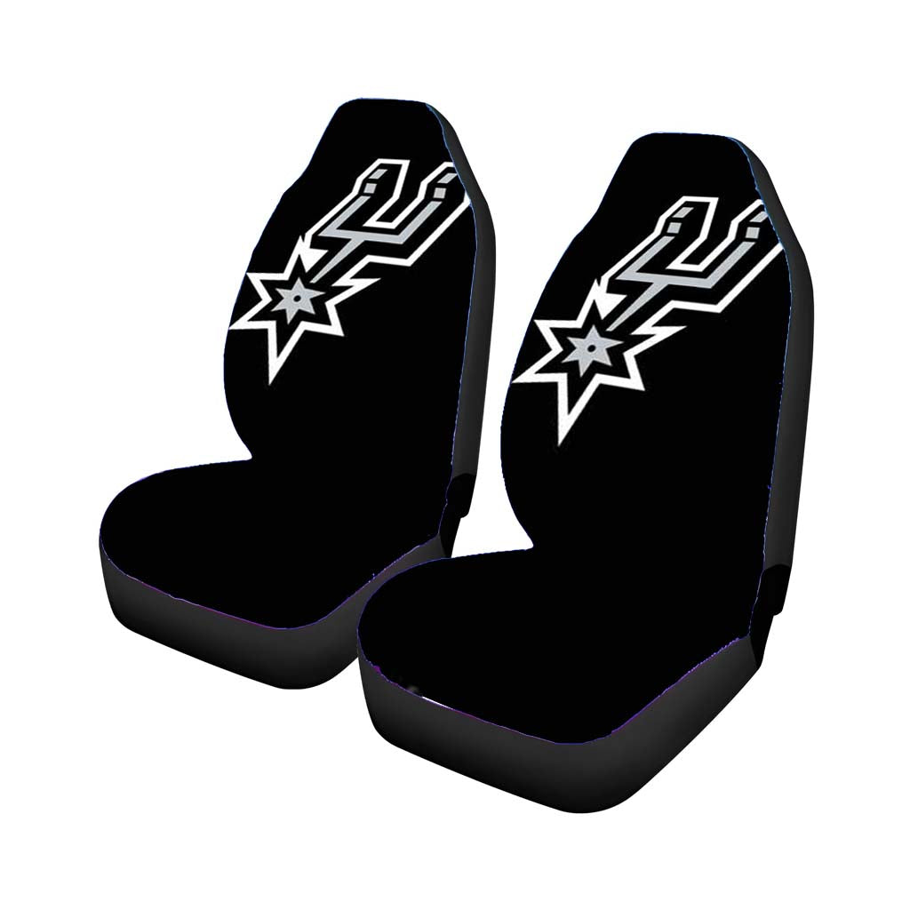 san antonio spurs logo blk bkg Car Seat Covers