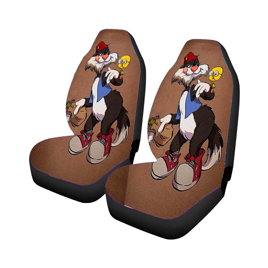 sylvester cat and tweety bird looney tunes vintage Car Seat Covers