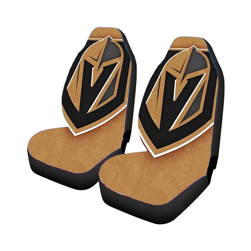 vegas golden knights helmet logo Car Seat Covers