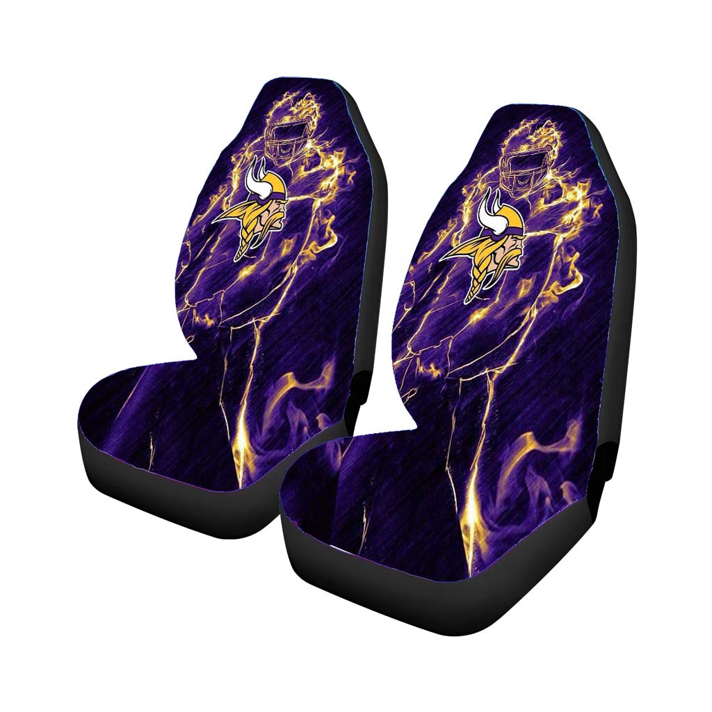 vikings on fire Car Seat Covers
