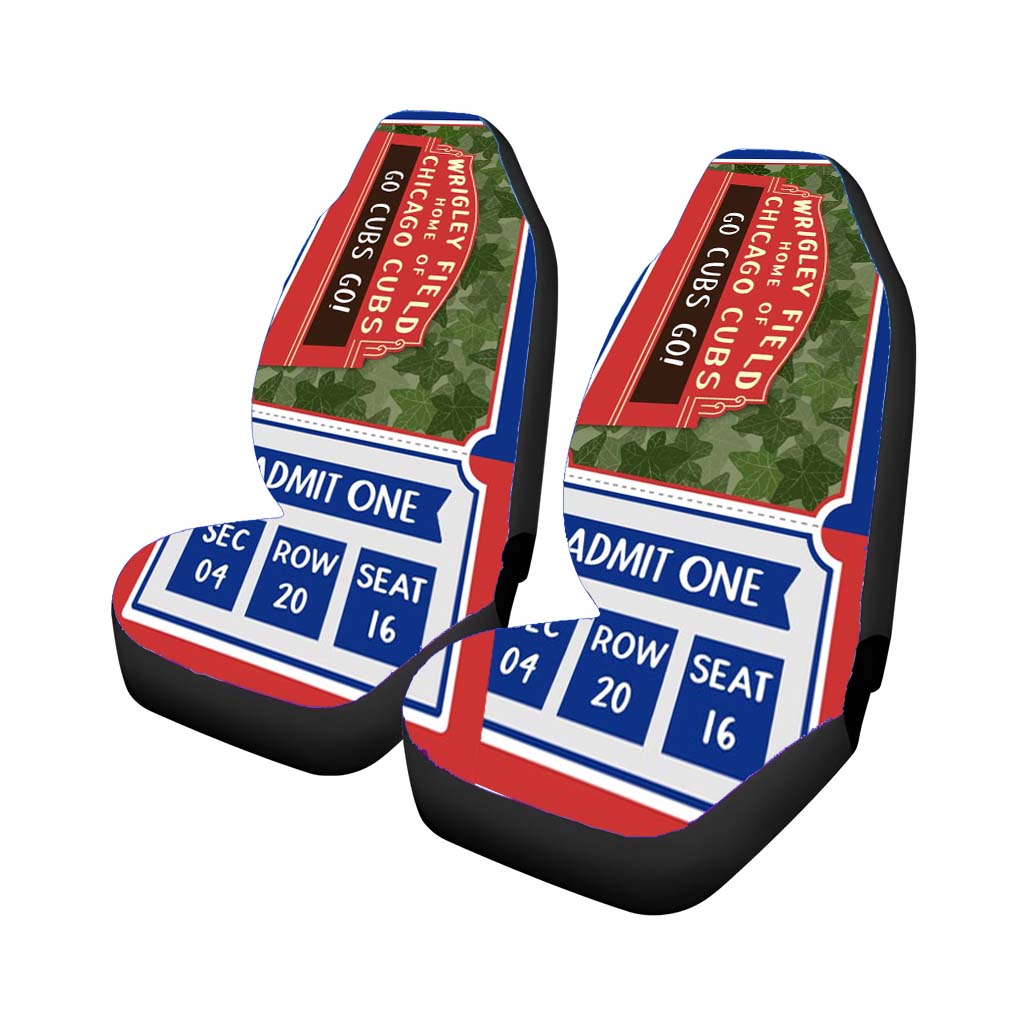 wrigley field home of chicago cubs Car Seat Covers