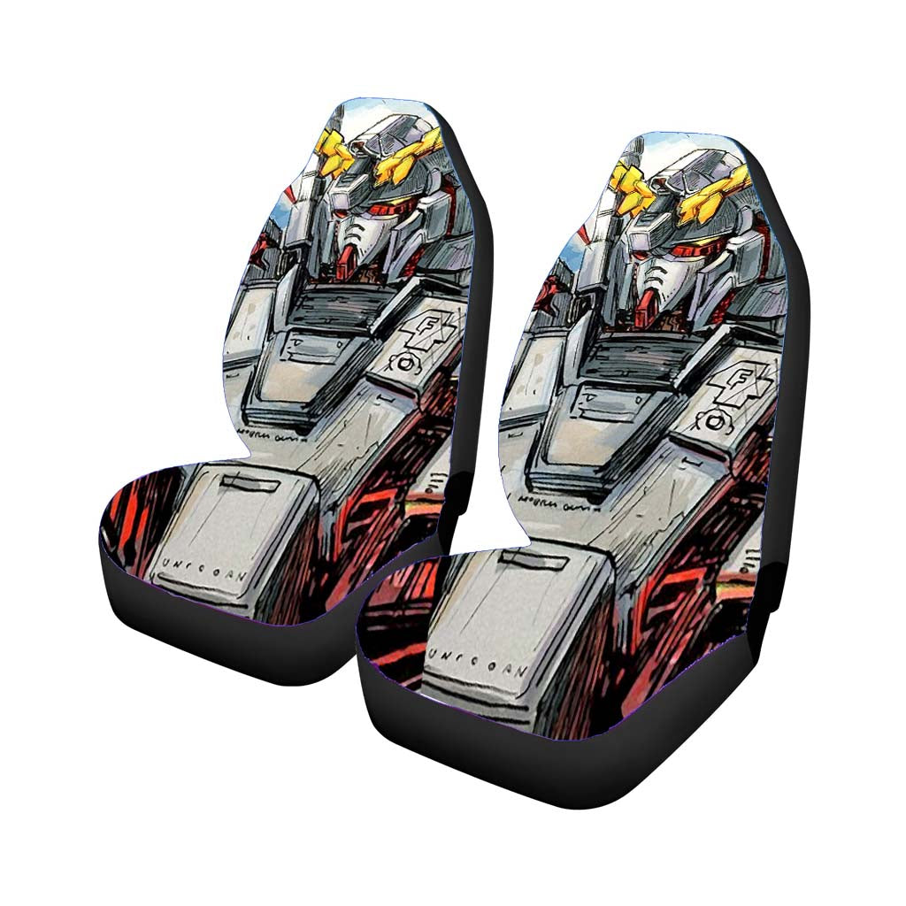 Gundam Sketch Art Car Seat Covers