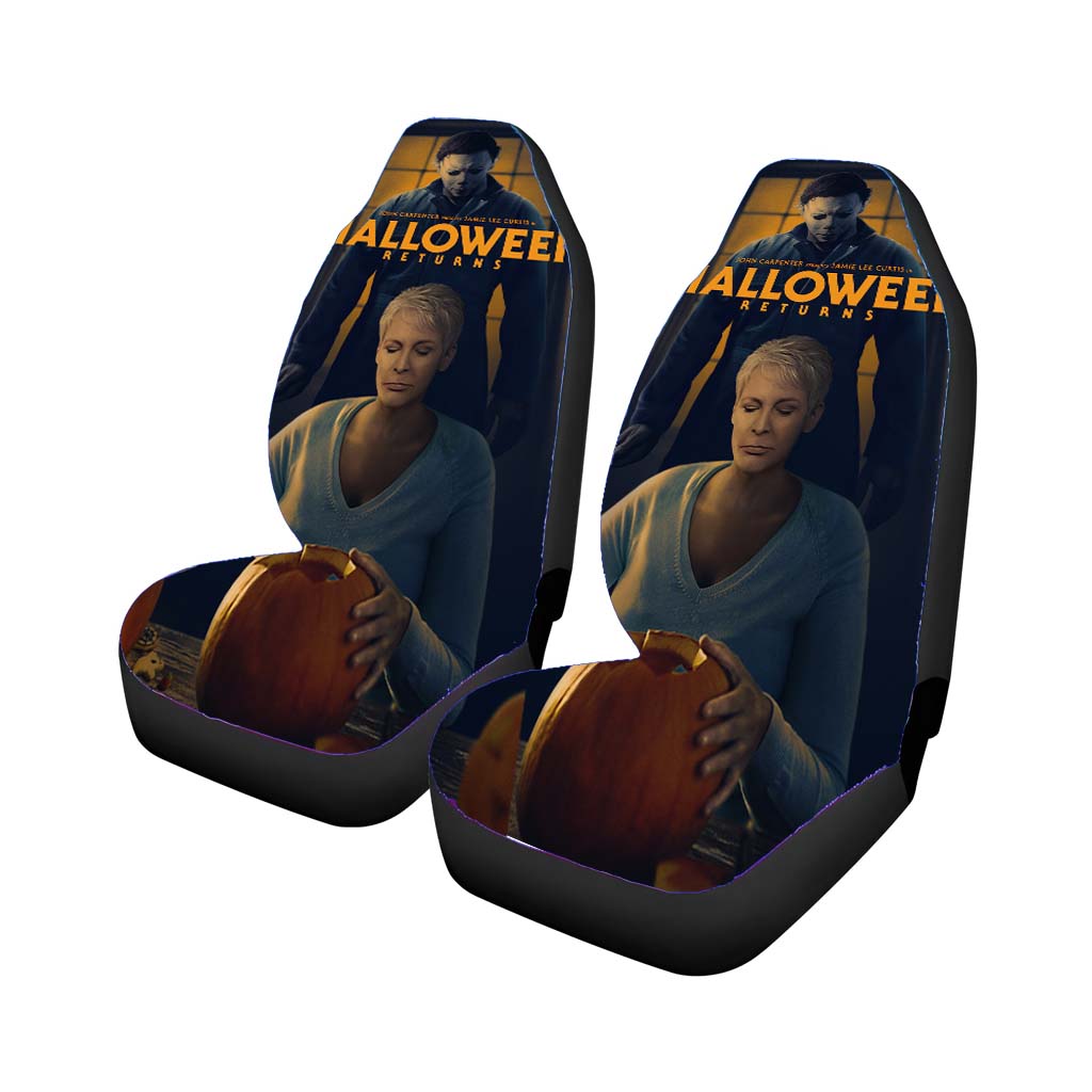 Hallowens Pumpkins Return Car Seat Covers