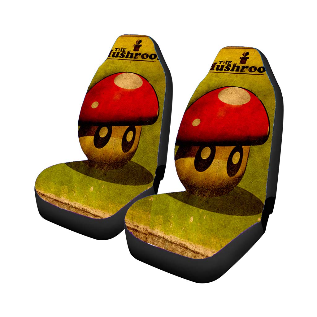 I Mushroom Car Seat Covers