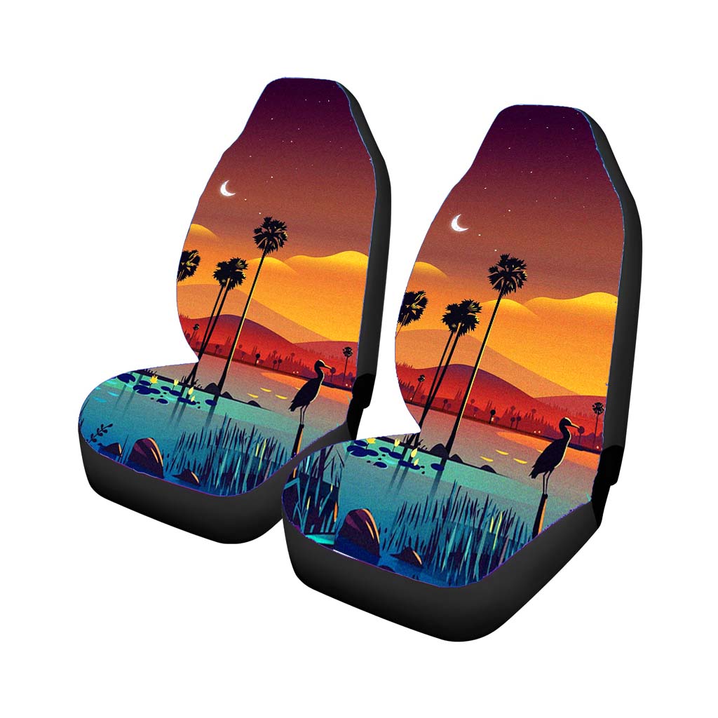 Illustrator Sunset Car Seat Covers