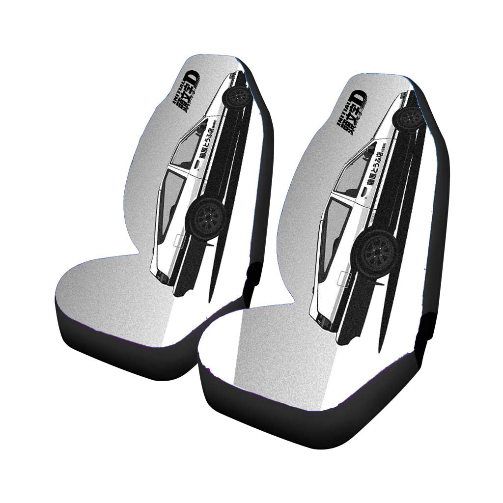 Initial D Car Ae86 Trueno Art Car Seat Covers