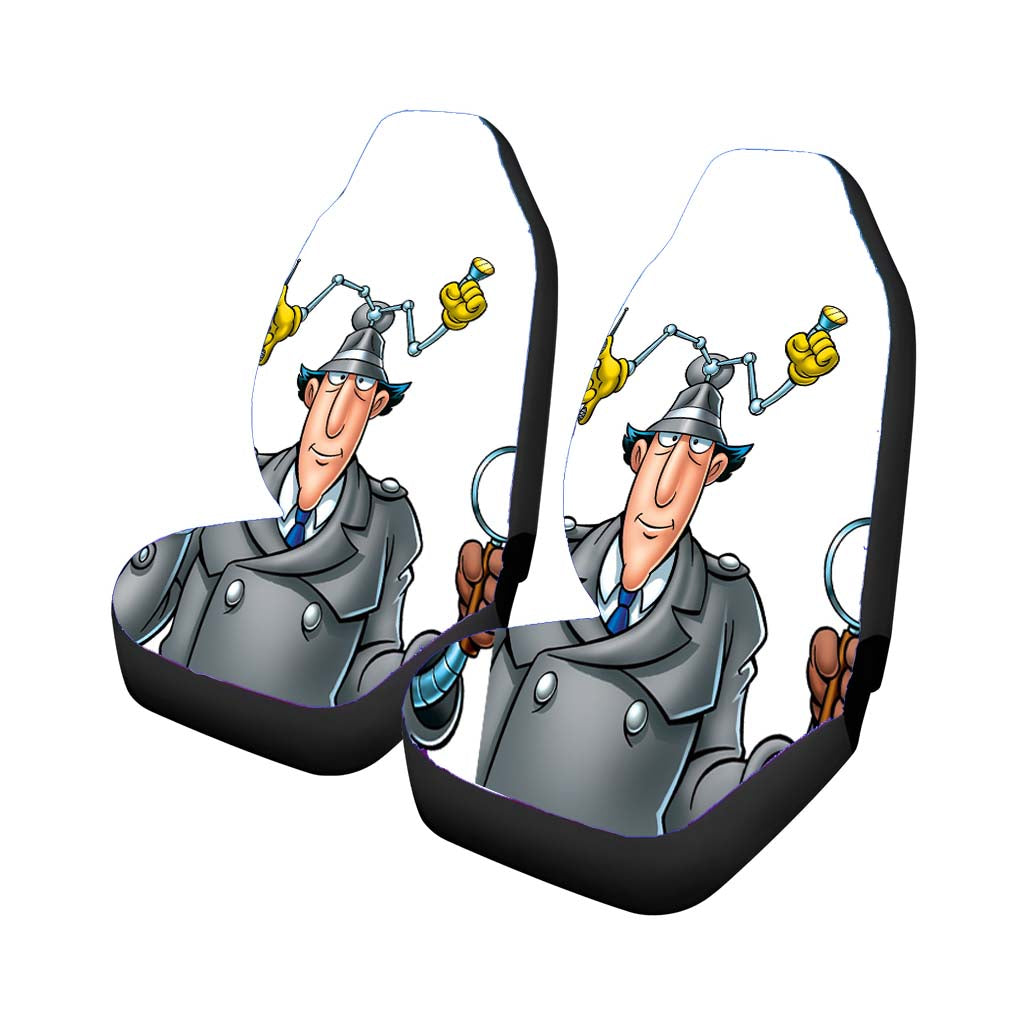 Inspector Gadget White Background Car Seat Covers
