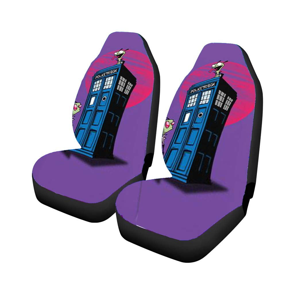 Invader Zinn And Tardis Box Car Seat Covers