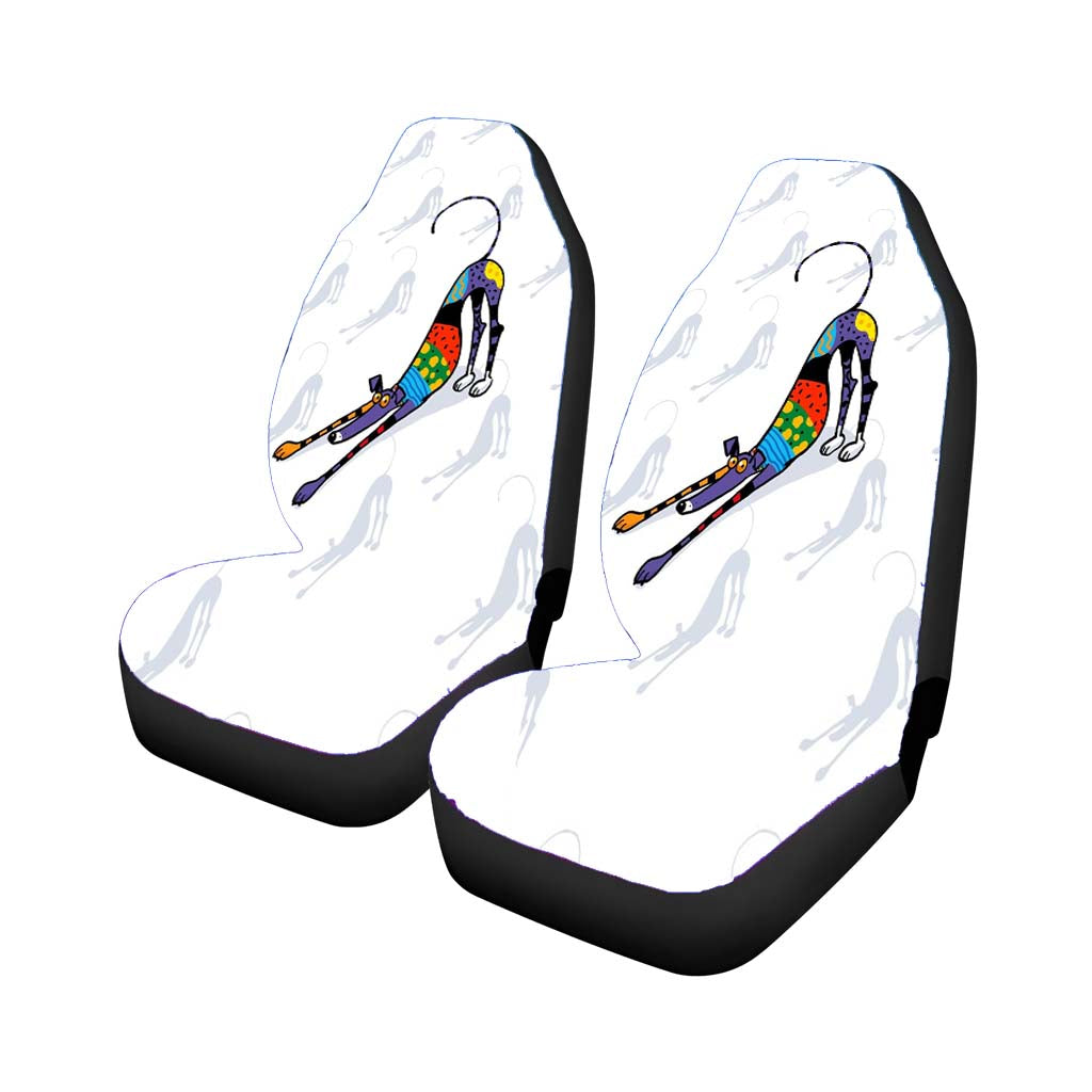 Kaleidoscope Bowdown Dog Car Seat Covers
