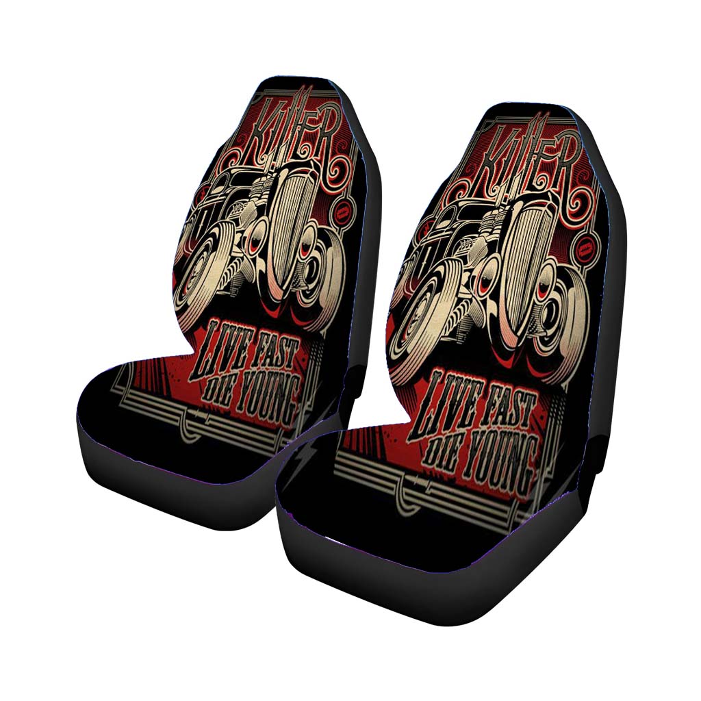 Killer Live Fast Die Young Car Seat Covers