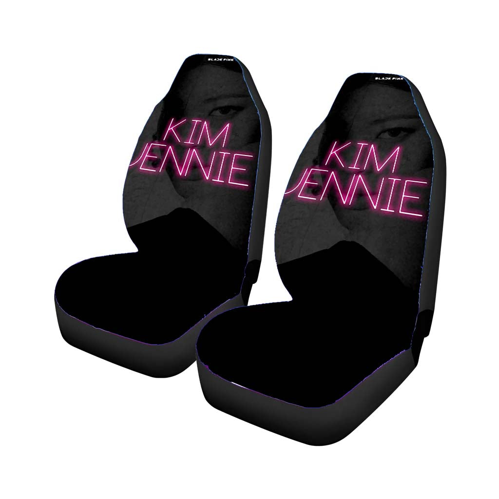 Kim Jennie X Jennie Neon Pink Car Seat Covers