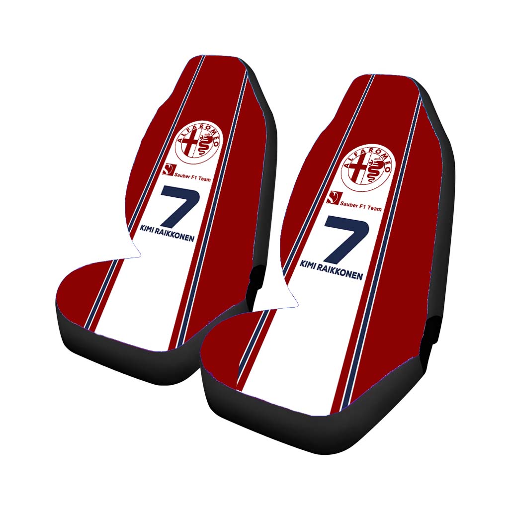 Kimi Raikkonen Kr7 Formula 1 Car Seat Covers