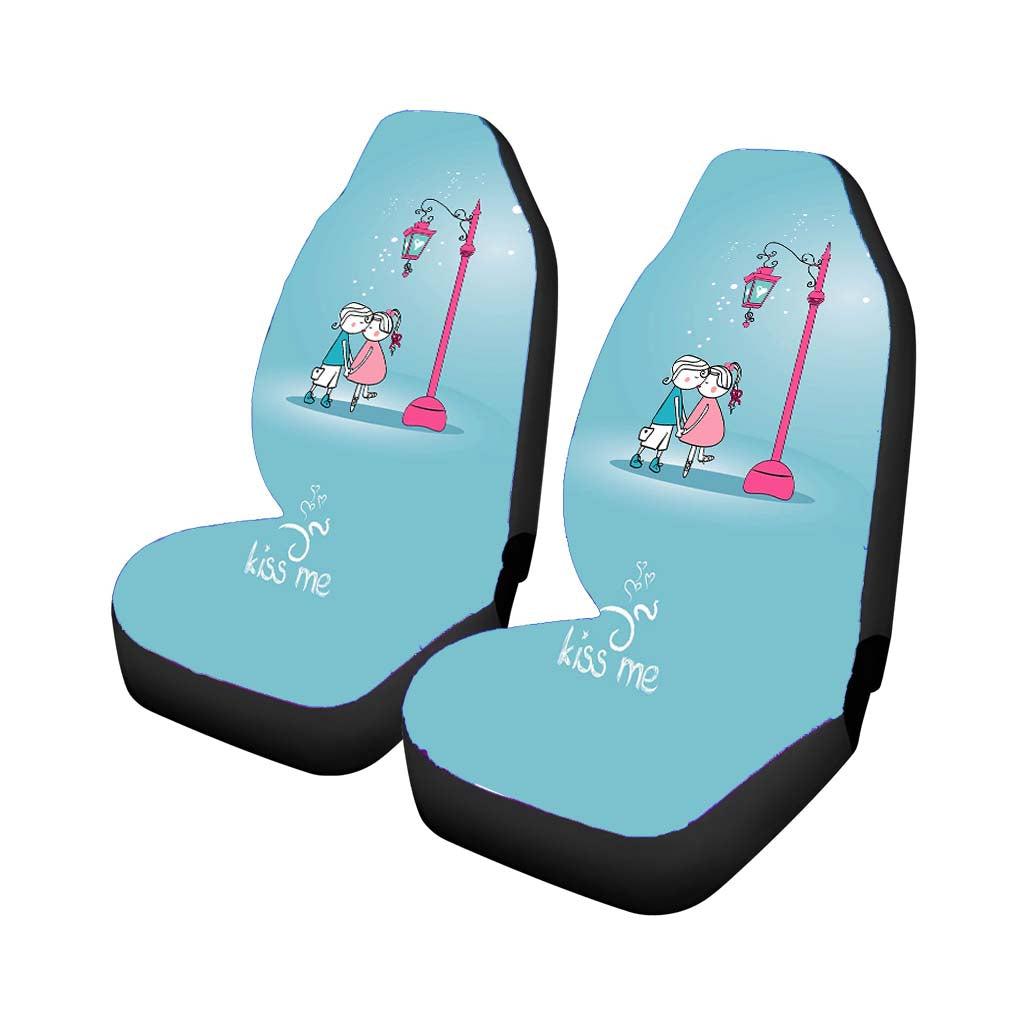 Kiss Me Vector Car Seat Covers