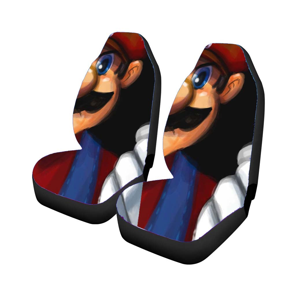 Mario Face Fanart Car Seat Covers