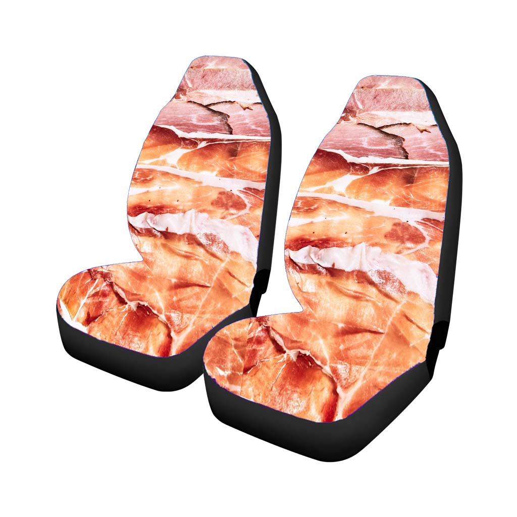 Meat Pork Bacon Texture Car Seat Covers