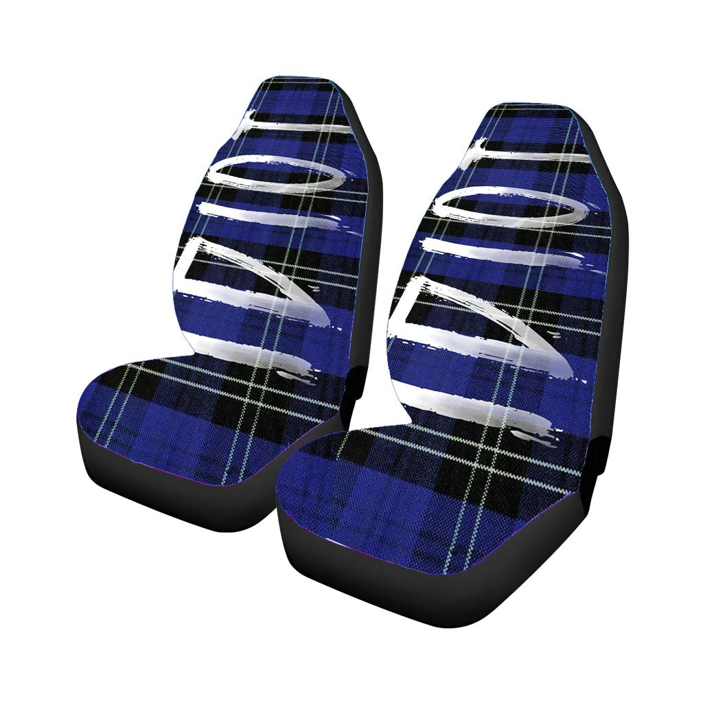 Michael Cliffords Idiot Blue Shirt Car Seat Covers