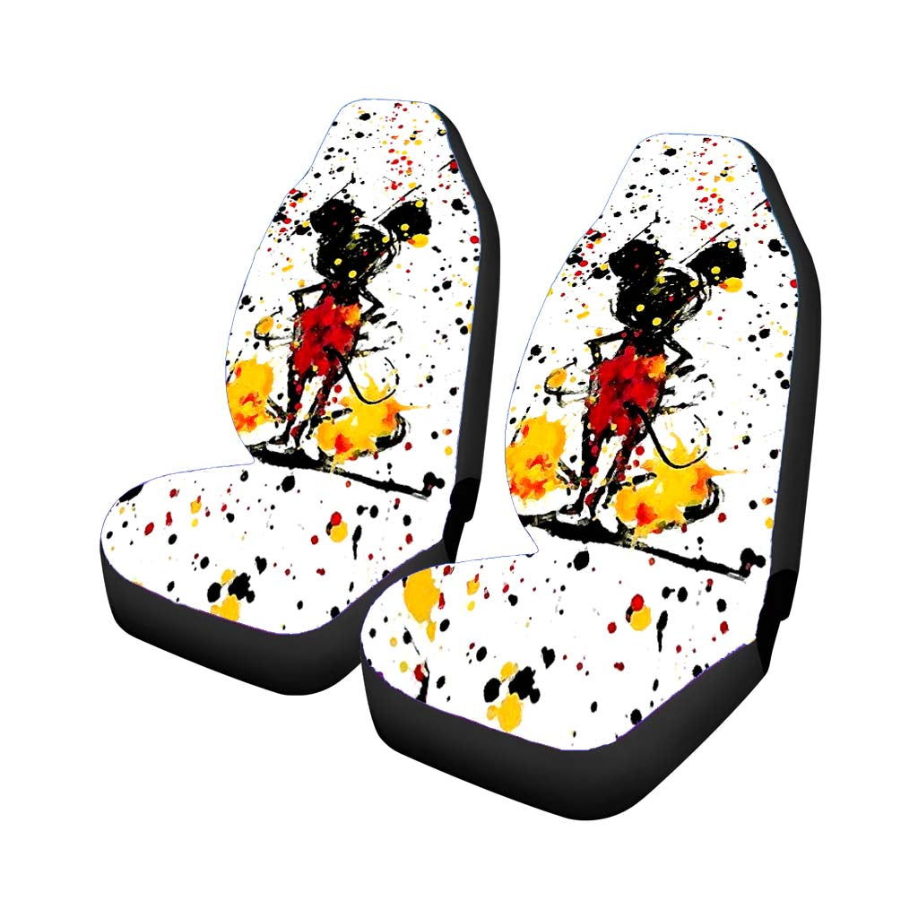 Mickey Mouse Splash Paint Car Seat Covers