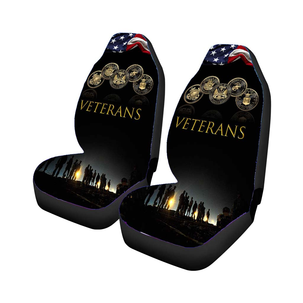 Military American Veteran Car Seat Covers