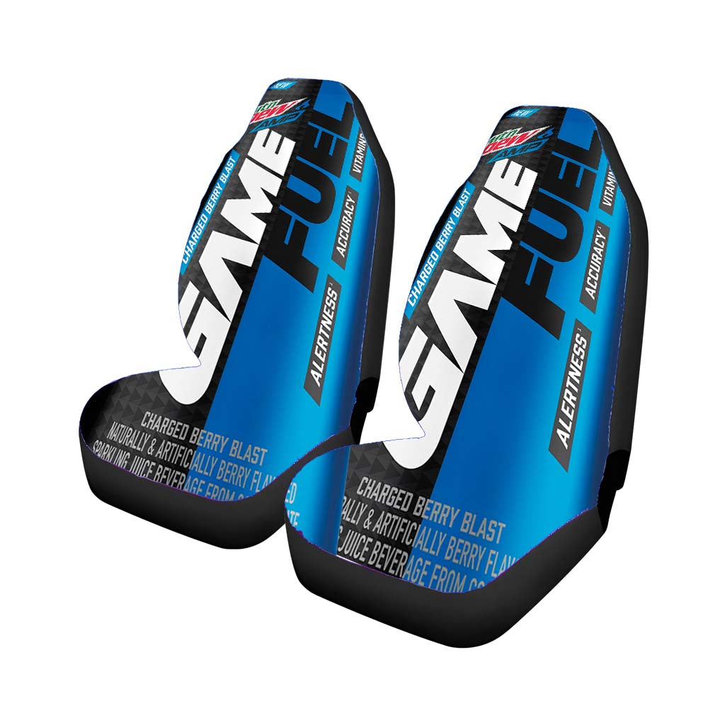 Mtn Dew Amp Game Fuel Blue Cans Car Seat Covers