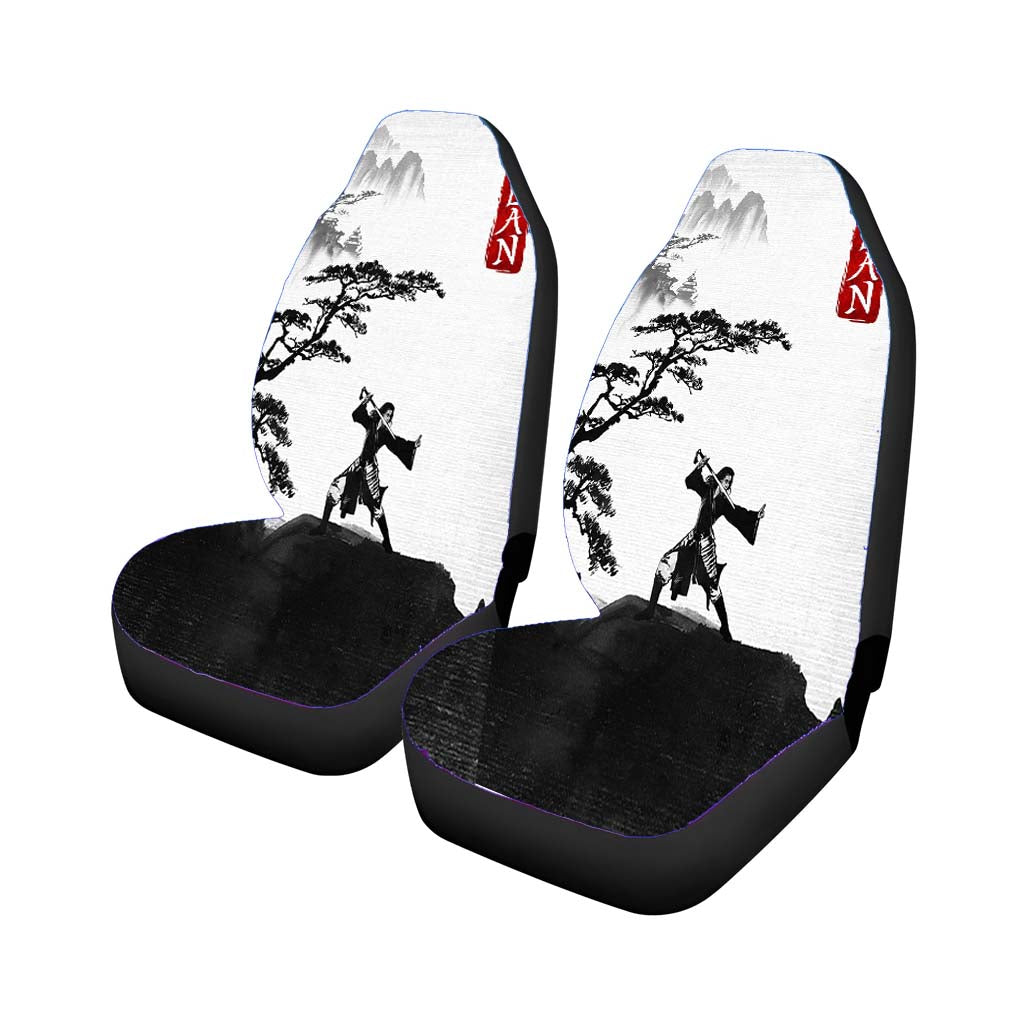 Mulan Minimalist Chinese Landscape Painting Car Seat Covers