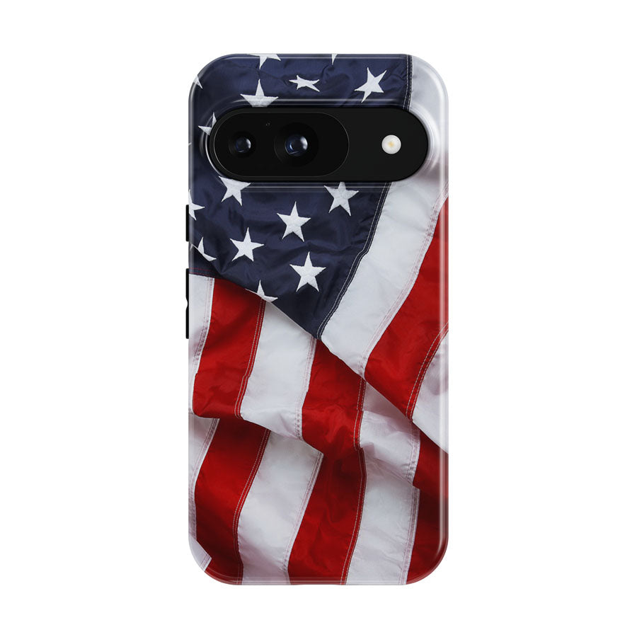 American Flag Ruffled Google Pixel 9 | 10 Pro Case