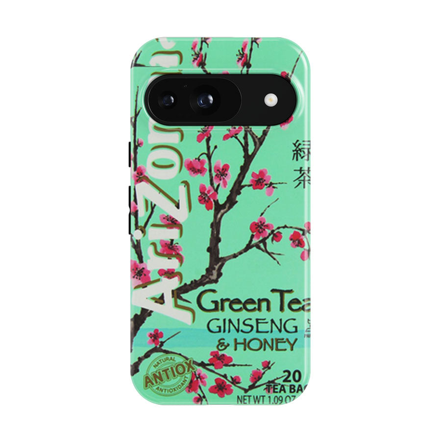 Arizona Green Tea Beverage Drink Retro Teal Google Pixel 9 | 10 Pro Case