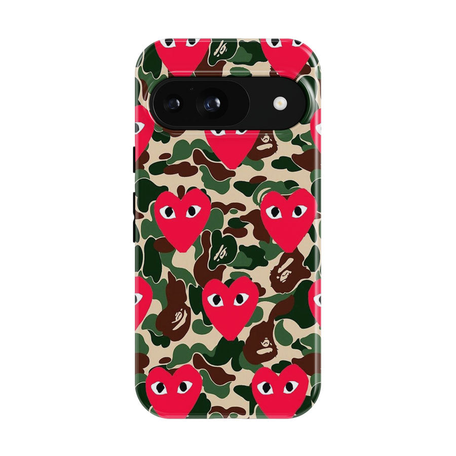 Bape X Comme Des Garcon Camo Google Pixel 9 | 10 Pro Case