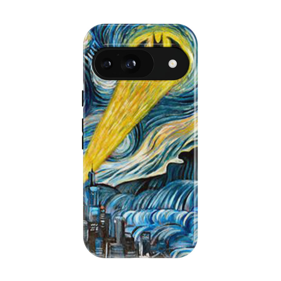 Batman Logo Starry Night Google Pixel 9 | 10 Pro Case