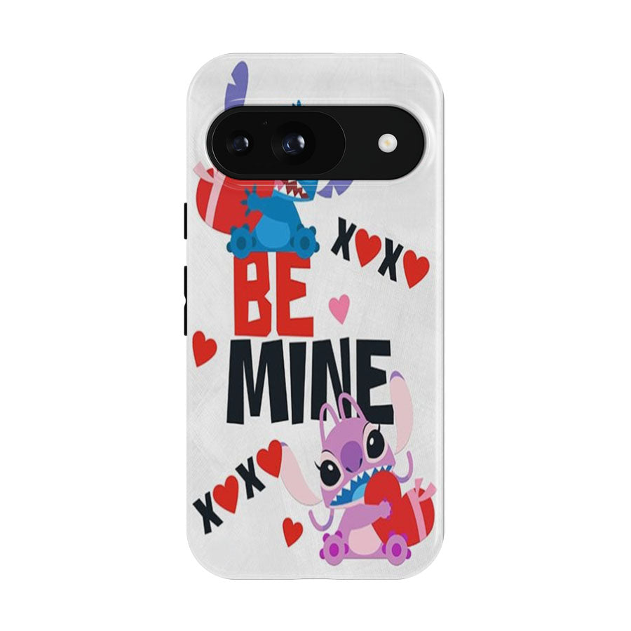Be Mine Stitch & Angel Google Pixel 9 | 10 Pro Case