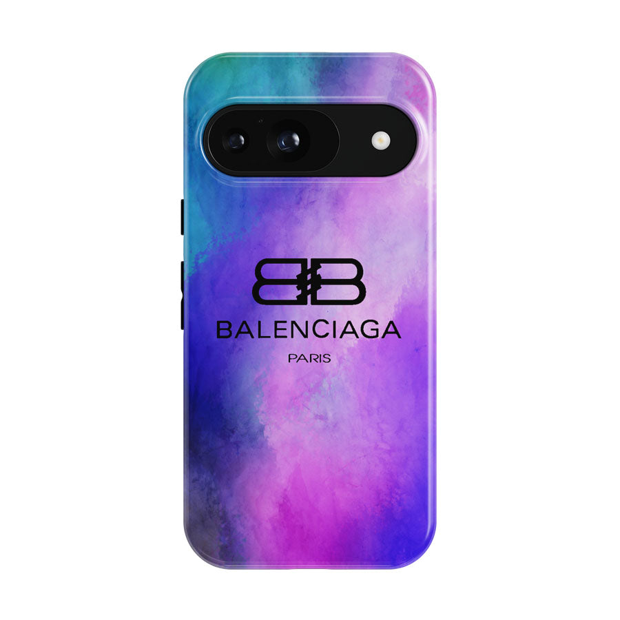 Black Balenciaga Blue Purple Tye Die Color Google Pixel 9 | 10 Pro Case