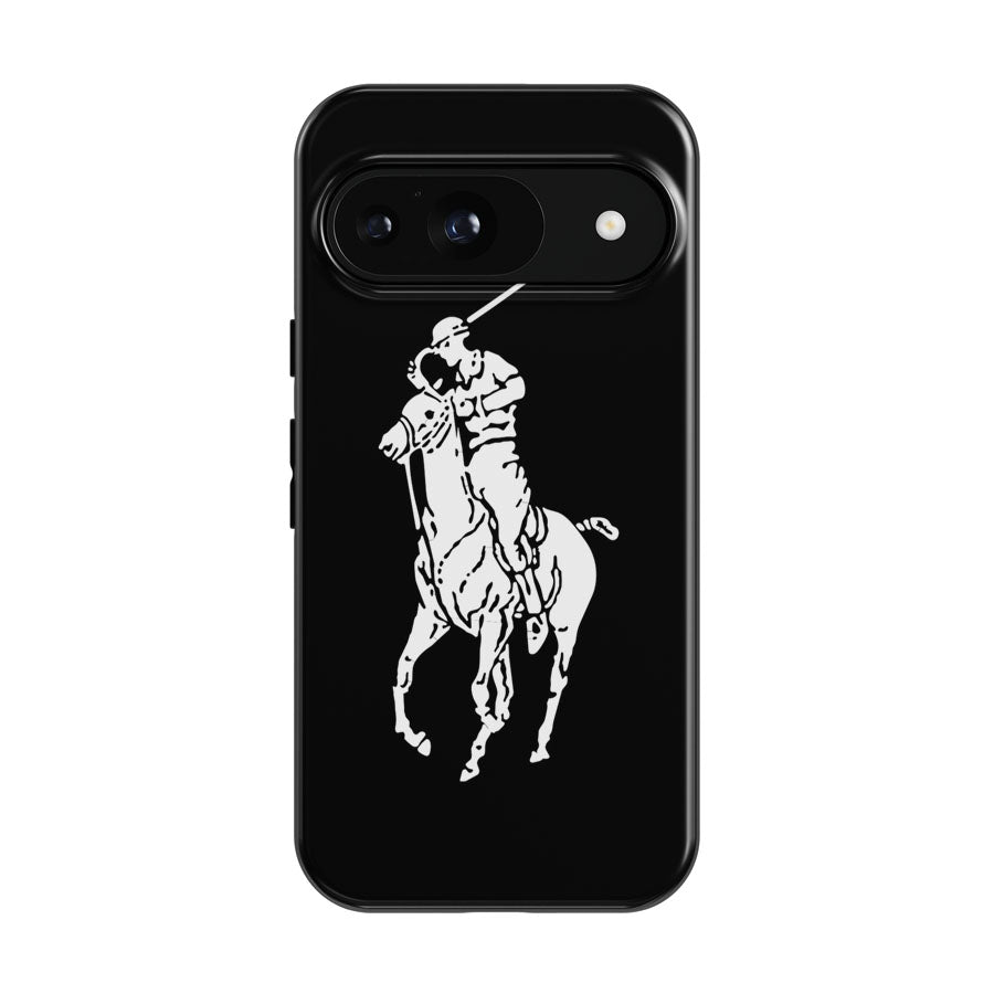Black White Polo Ralph Lauren Logo Google Pixel 9 | 10 Pro Case