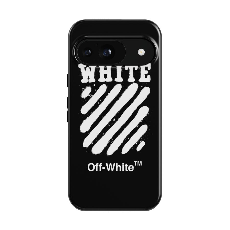 Black White Spray Off White Google Pixel 9 | 10 Pro Case