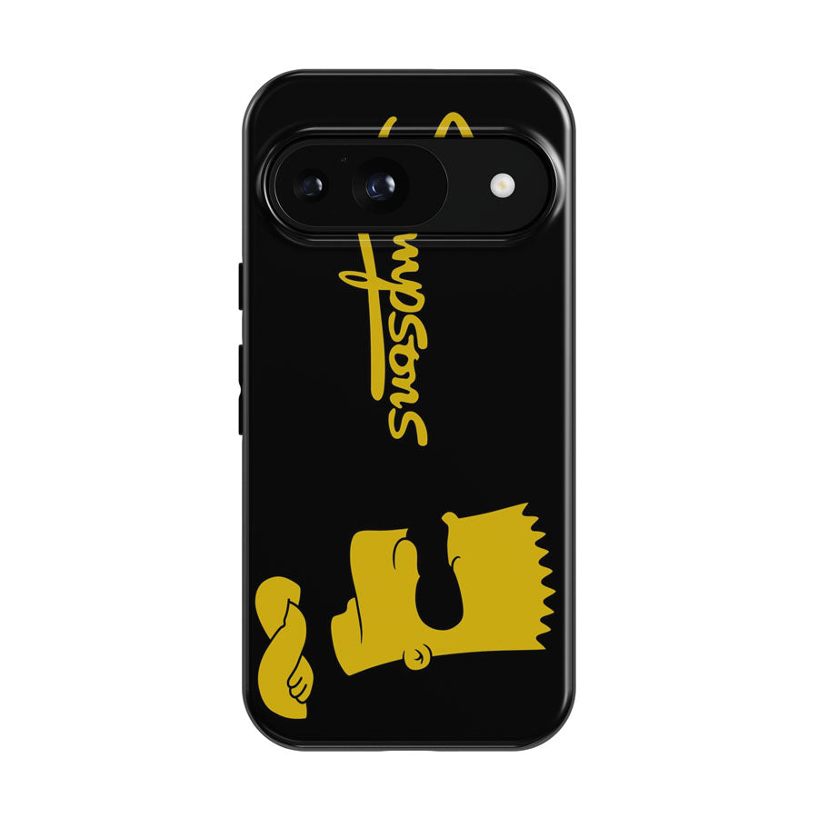 Black Yellow Bart Simpsons 2 Google Pixel 9 | 10 Pro Case