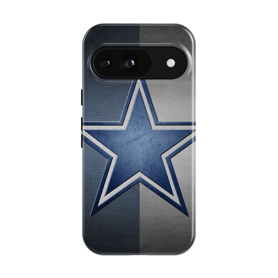 Blue Grey Star Symbol Dallas Cowboys Logo Google Pixel 9 | 10 Pro Case