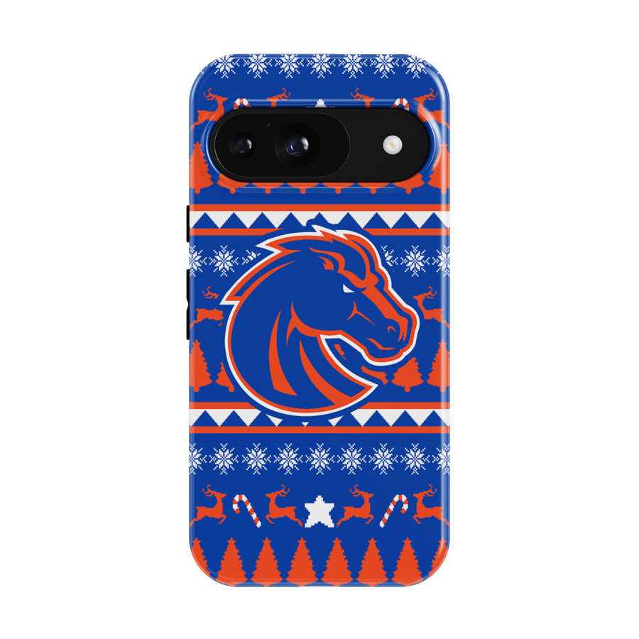 Boise State University Athletics Christmas Sweater Google Pixel 9 | 10 Pro Case
