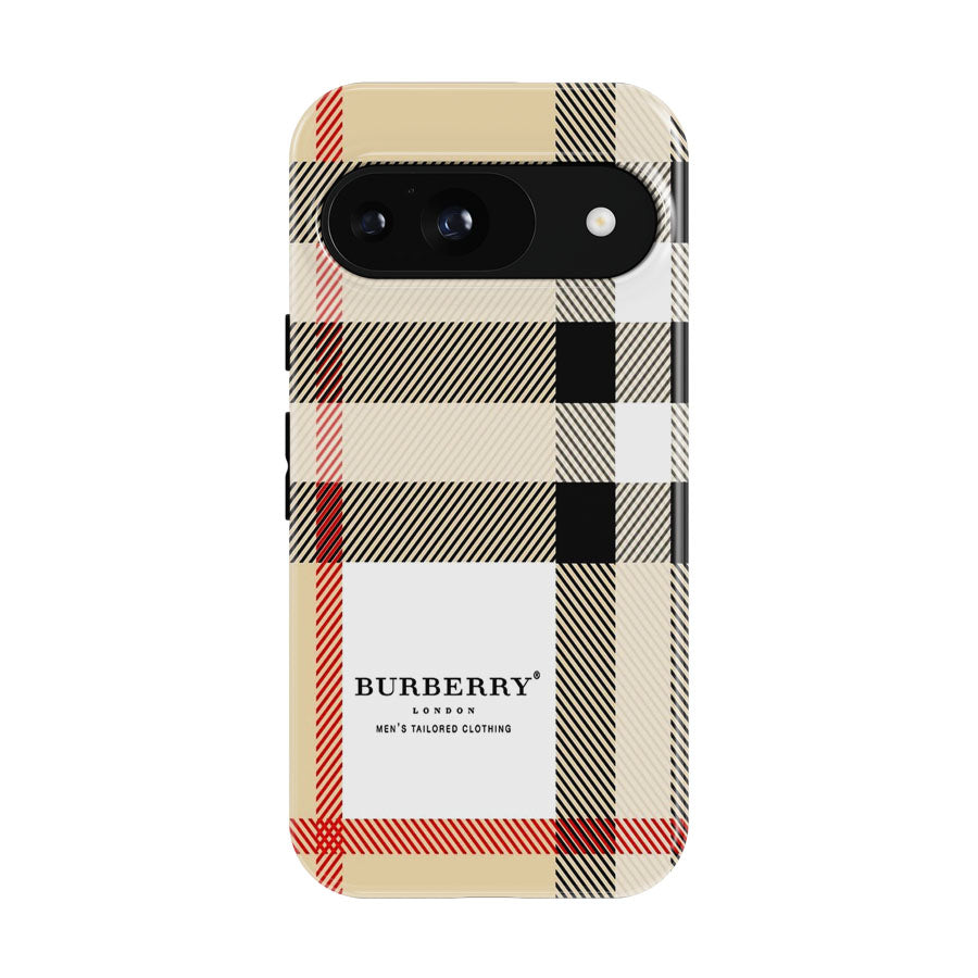 Burberry Pattern Square Google Pixel 9 | 10 Pro Case