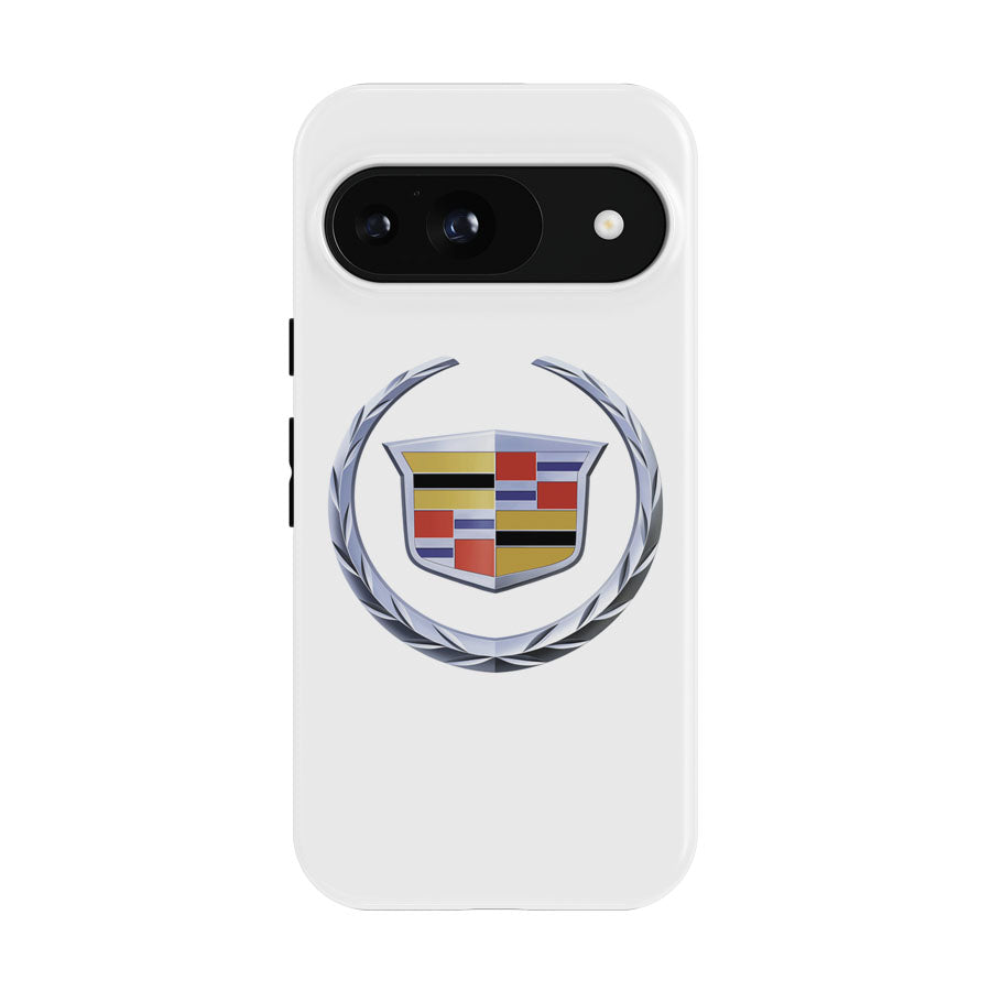 Cadillac Logo White Google Pixel 9 | 10 Pro Case