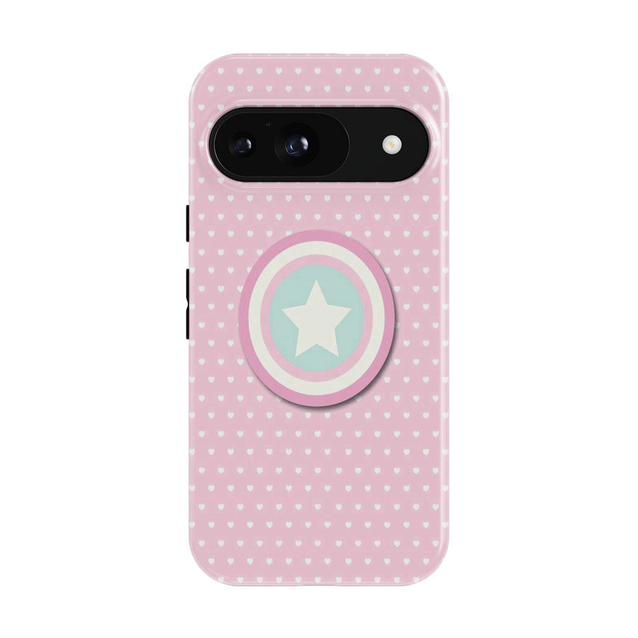 Captain America Pink Girls Google Pixel 9 | 10 Pro Case