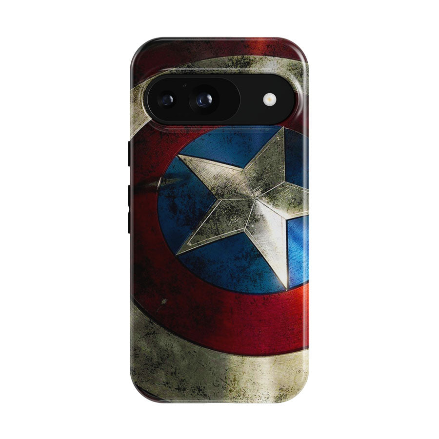 Captain America Shield Damaged Google Pixel 9 | 10 Pro Case
