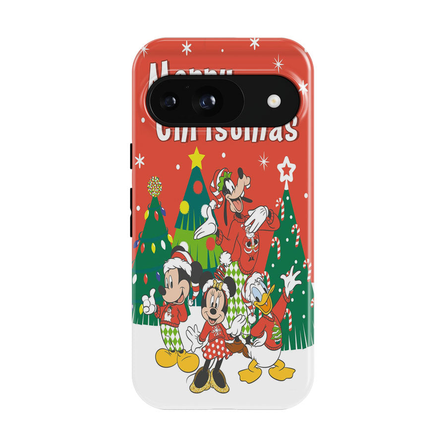 Celebrate Christmas With Mickey & Friends Google Pixel 9 | 10 Pro Case