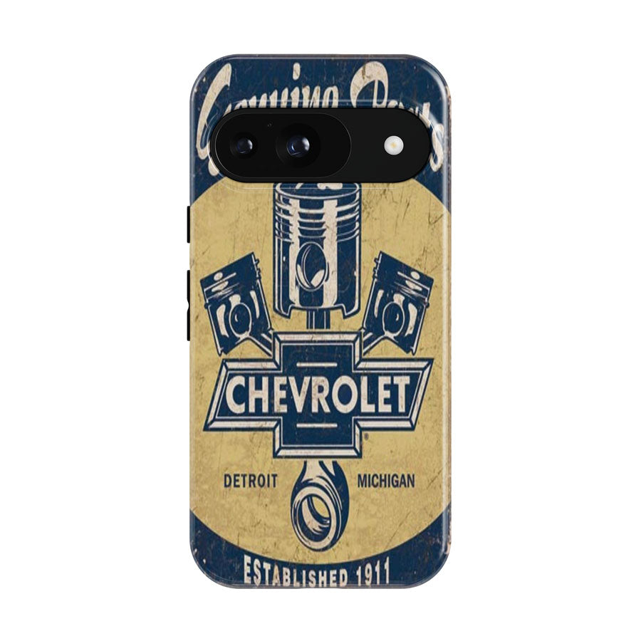 Chevy Retro Car Poster Google Pixel 9 | 10 Pro Case