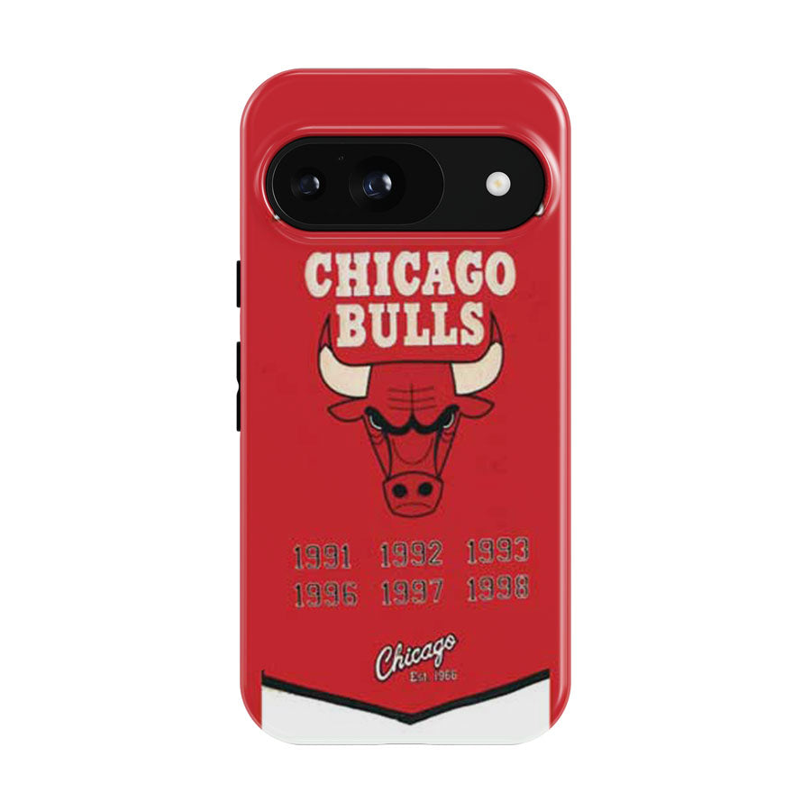 Chicago Bulls Championship Banner Google Pixel 9 | 10 Pro Case