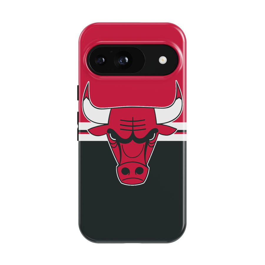 Chicago Bulls Logo Red Bla Google Pixel 9 | 10 Pro Case