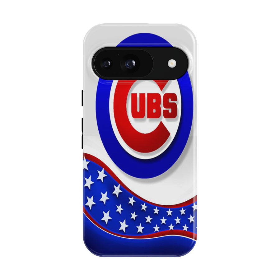 Chicago Cubs American Flag Google Pixel 9 | 10 Pro Case