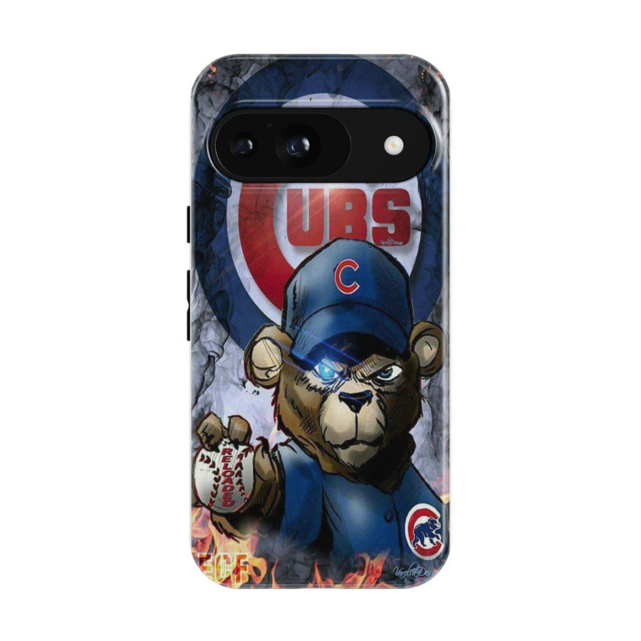 Chicago Cubs Bear Art Google Pixel 9 | 10 Pro Case