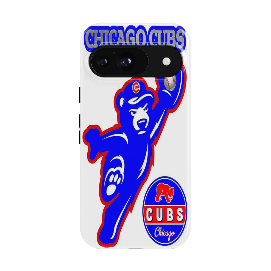 Chicago Cubs Bear Baseball Google Pixel 9 | 10 Pro Case