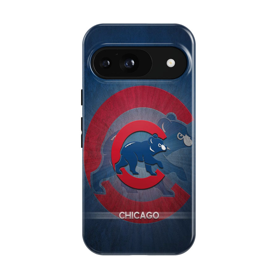 Chicago Cubs Crack Pattern Google Pixel 9 | 10 Pro Case