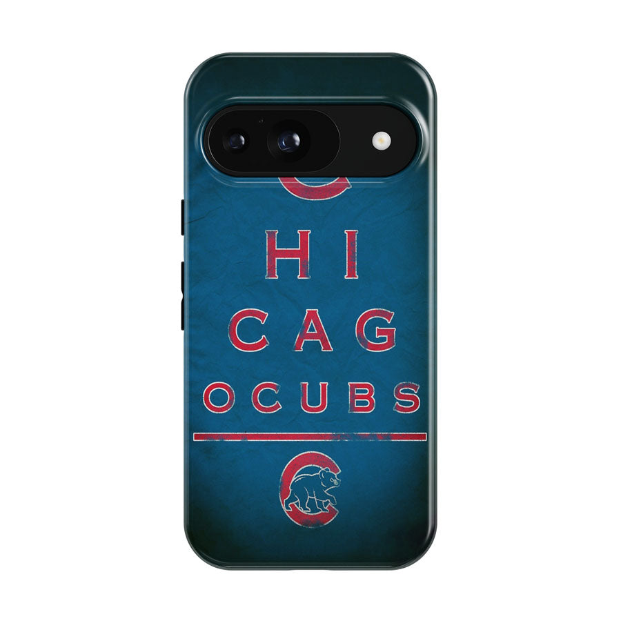 Chicago Cubs Mlb Blue Wallpaper Minimalist Google Pixel 9 | 10 Pro Case