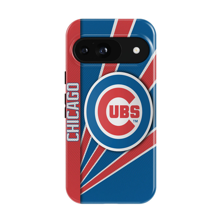 Chicago Cubs Stripe Wallpaper Google Pixel 9 | 10 Pro Case