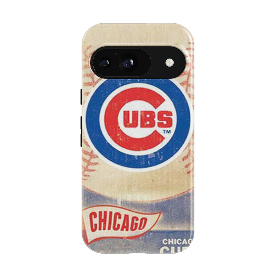 Chicago Cubs Vintage Card Google Pixel 9 | 10 Pro Case